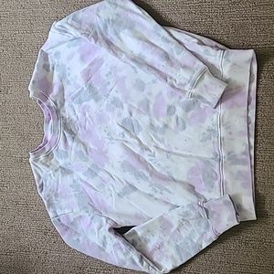 Tie dyed crew neck sweatshirt